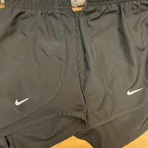 Nike shorts 2 pair black size Small, price is for both